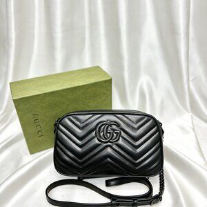 Gucci GG Marmont Small Camera Bag Black
